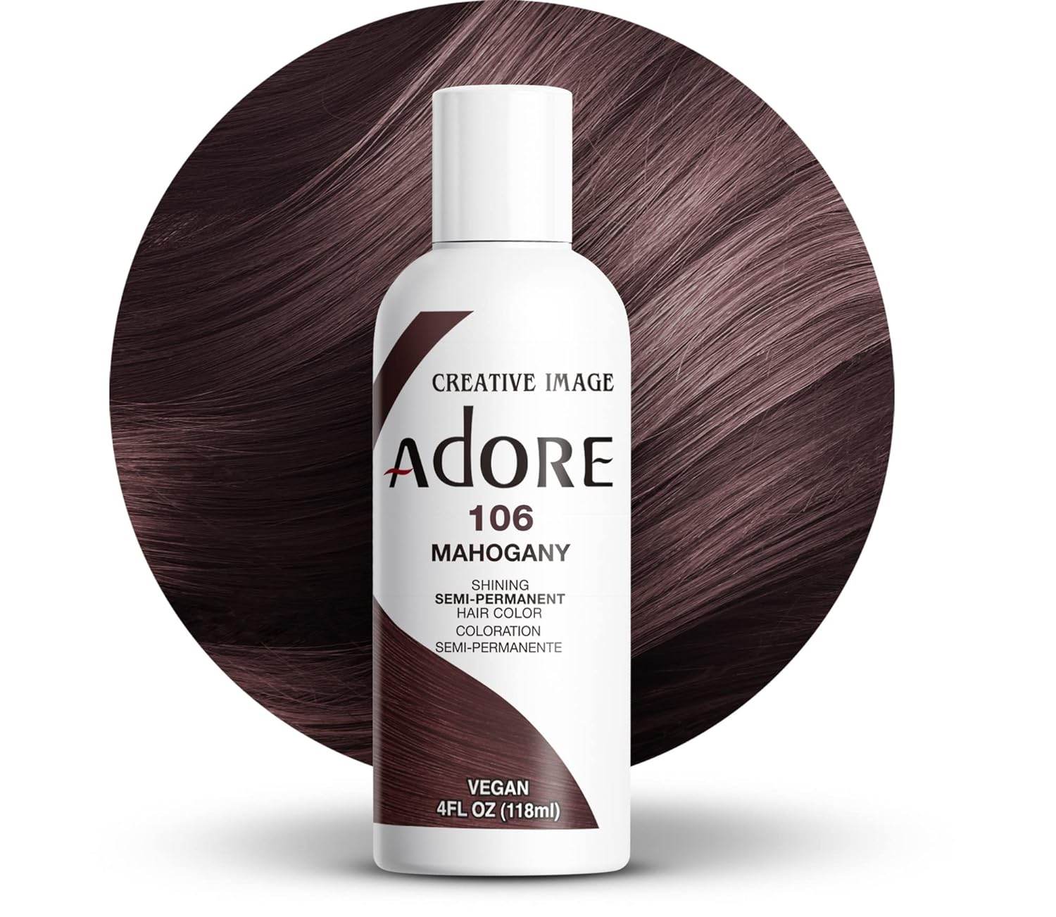 Adore Semi-Permanent Hair Color – 4 oz | Ammonia-Free, Vibrant Long-Lasting Shades (All Colors)