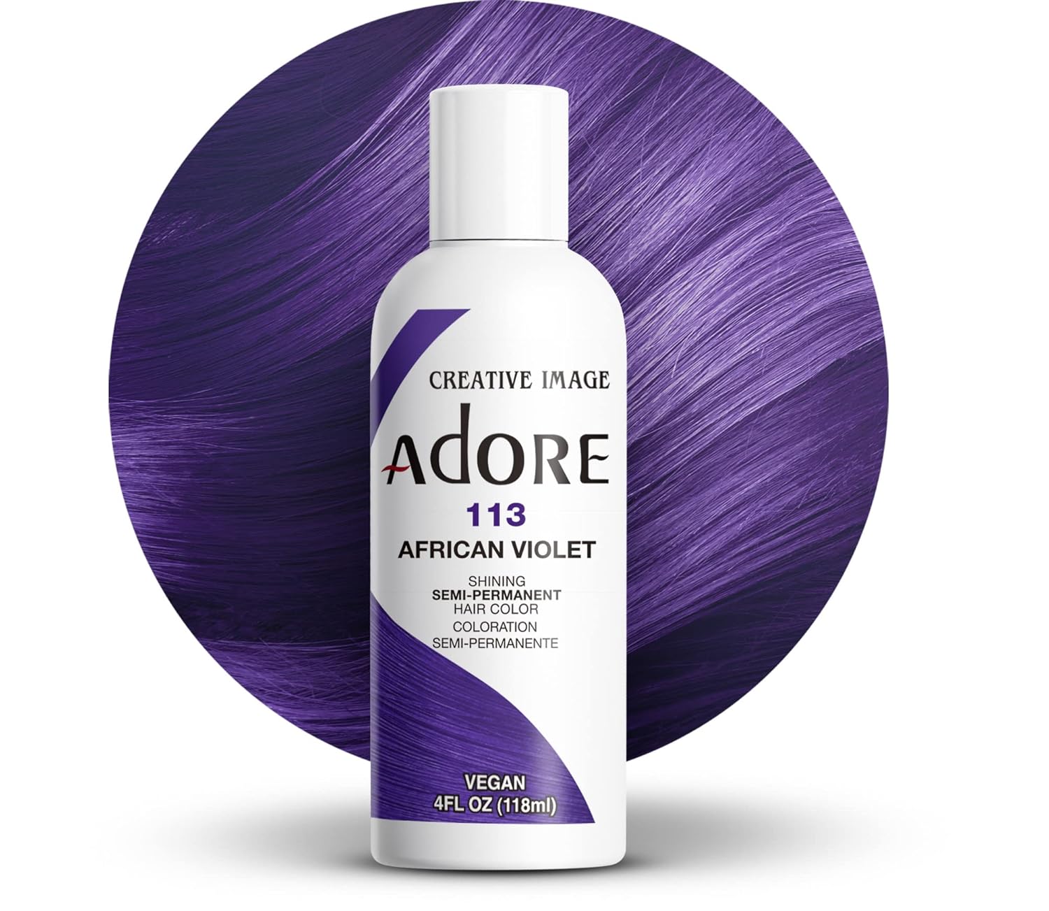 Adore Semi-Permanent Hair Color – 4 oz | Ammonia-Free, Vibrant Long-Lasting Shades (All Colors)