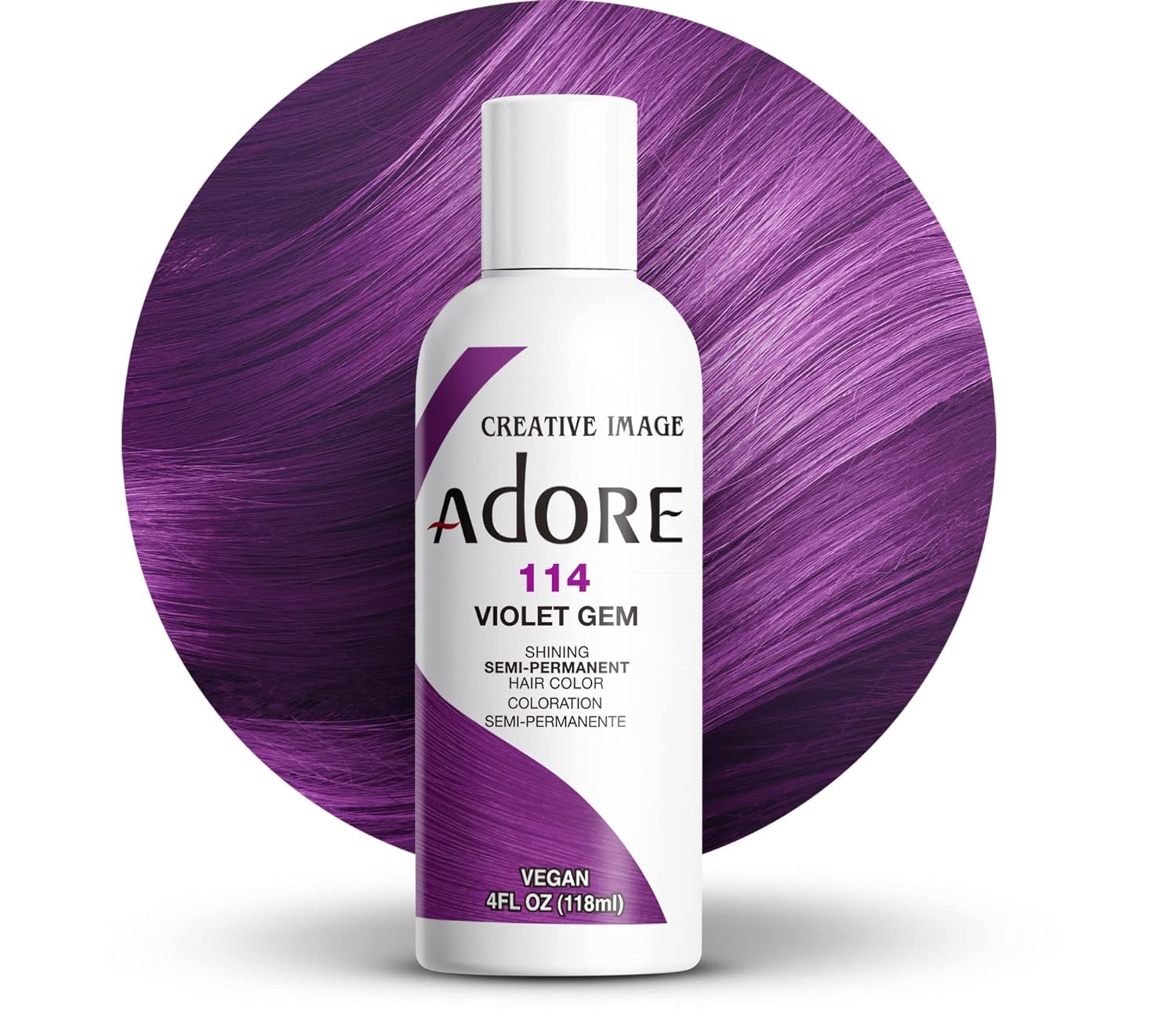 Adore Semi-Permanent Hair Color – 4 oz | Ammonia-Free, Vibrant Long-Lasting Shades (All Colors)
