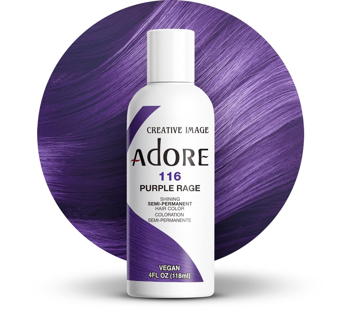 Adore Semi-Permanent Hair Color – 4 oz | Ammonia-Free, Vibrant Long-Lasting Shades (All Colors)