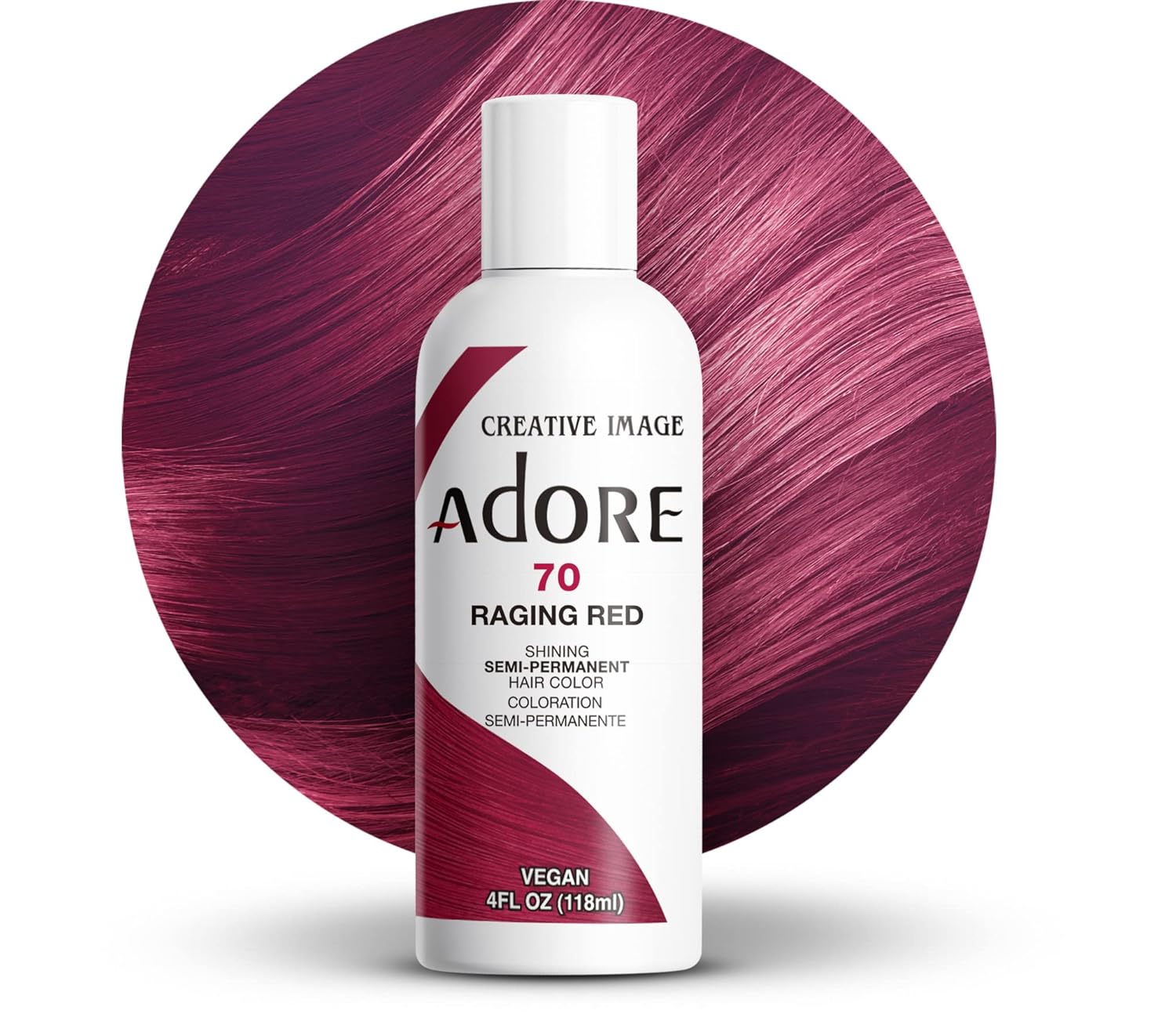 Adore Semi-Permanent Hair Color – 4 oz | Ammonia-Free, Vibrant Long-Lasting Shades (All Colors)