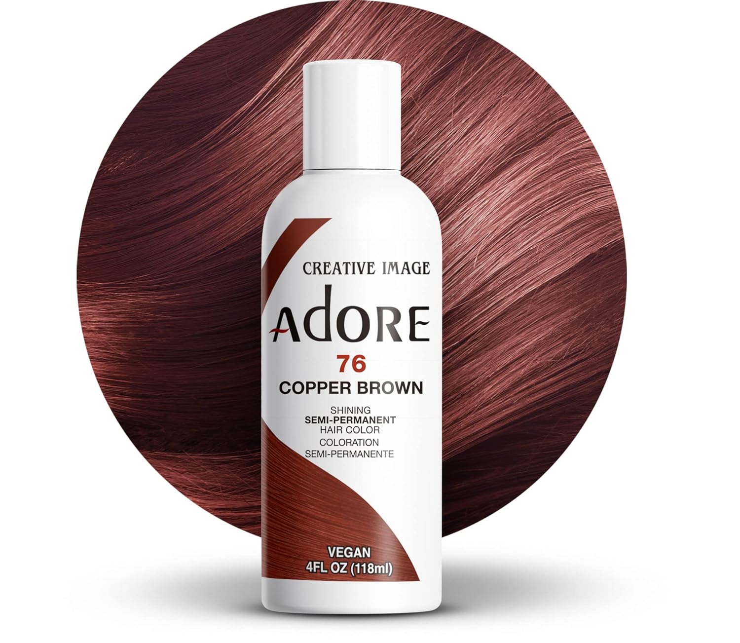 Adore Semi-Permanent Hair Color – 4 oz | Ammonia-Free, Vibrant Long-Lasting Shades (All Colors)