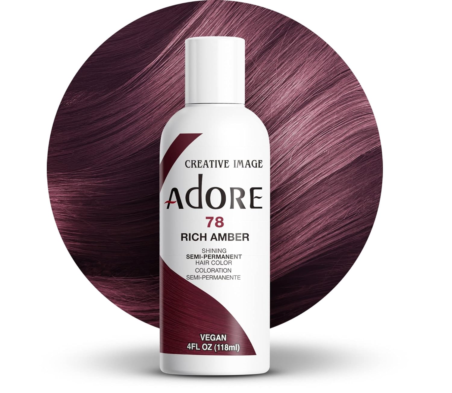 Adore Semi-Permanent Hair Color – 4 oz | Ammonia-Free, Vibrant Long-Lasting Shades (All Colors)
