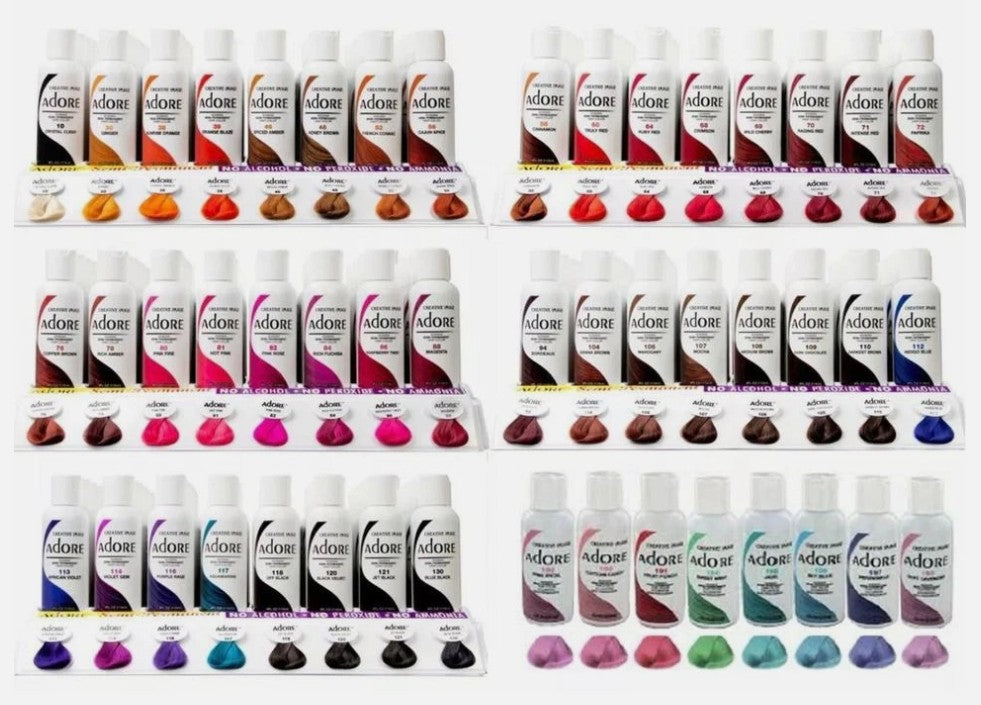 Adore Semi-Permanent Hair Color – 4 oz | Ammonia-Free, Vibrant Long-Lasting Shades (All Colors)