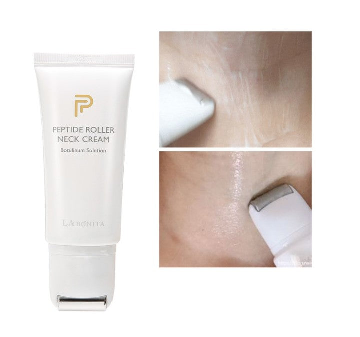 LABONITA Peptide Roller Neck Cream Application Korean Firming Neck Care