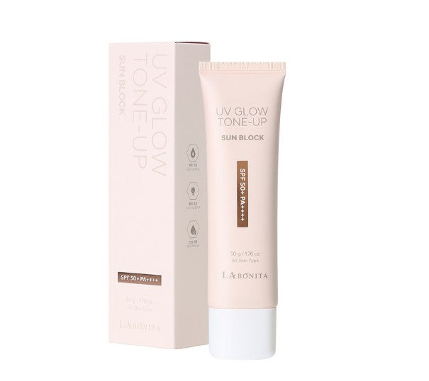 LABONITA UV Glow Tone Up Sun Block SPF50 PA+++ Korean Tone Up Sunscreen